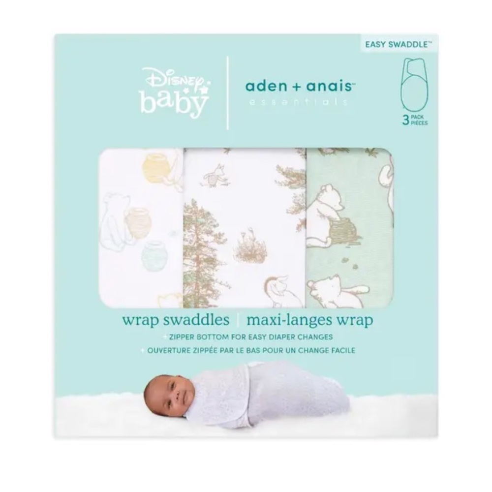 Aiden and Anais Winnie the Pooh swaddle pack. Pack of 3.